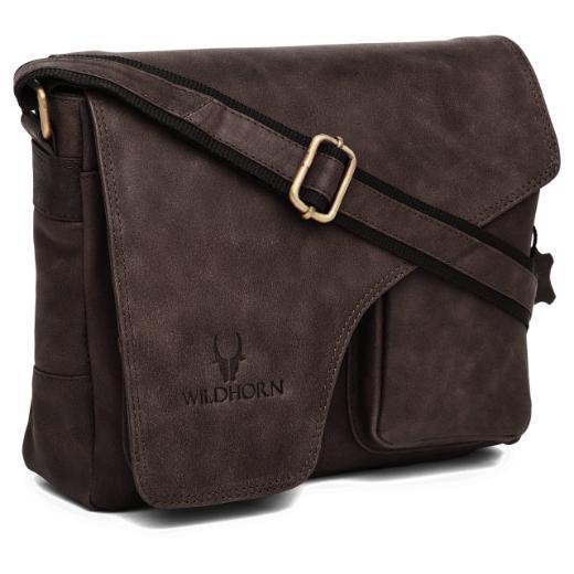 CAISTOR Leather Messenger Bag for Men - WILDHORN