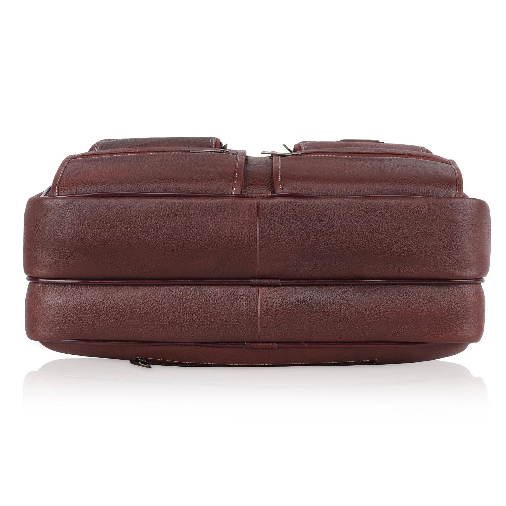CAMBRIDGE Leather Laptop Messenger Bag for Men - WILDHORN