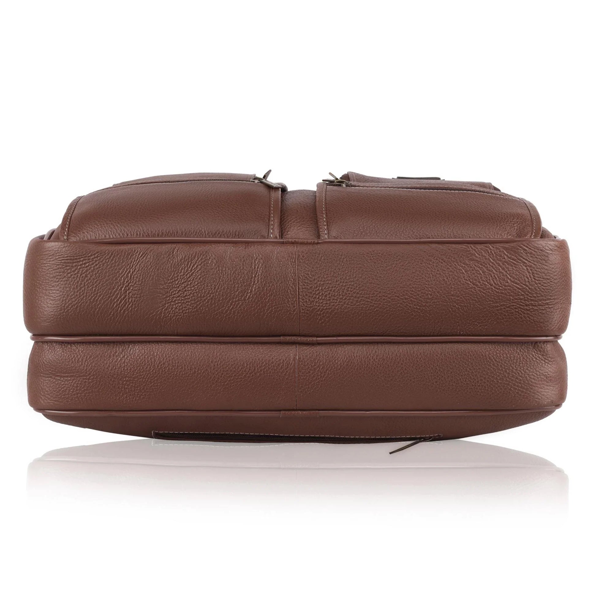 CAMBRIDGE Leather Laptop Messenger Bag for Men - WILDHORN