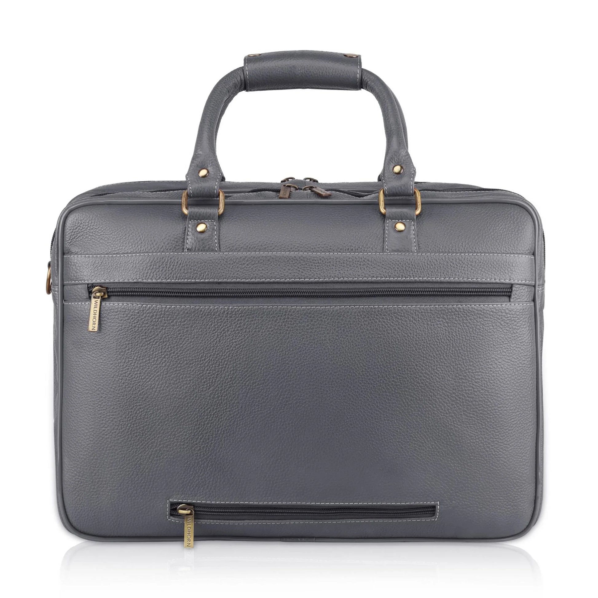 CAMBRIDGE Leather Laptop Messenger Bag for Men - WILDHORN