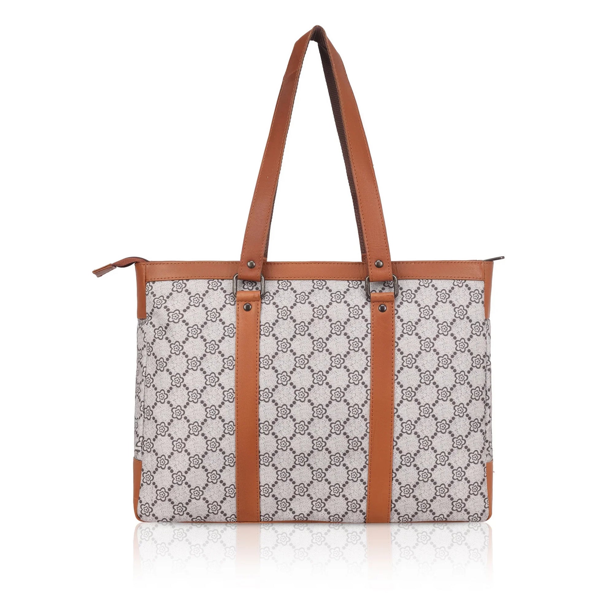 CAROLINA Laptop Tote Bag for Women I 15.6 inch Canvas Shoulder Bags for Laptop I Computer Messenger Purse I Handbag Office Briefcase Bag - WILDHORN