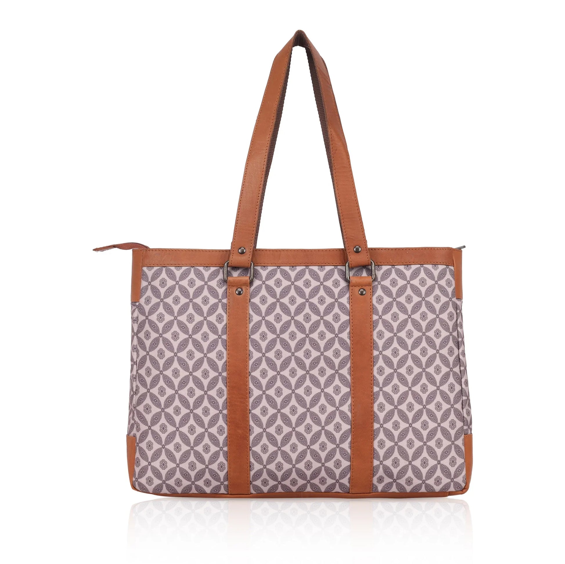 CAROLINA Laptop Tote Bag for Women I 15.6 inch Canvas Shoulder Bags for Laptop I Computer Messenger Purse I Handbag Office Briefcase Bag - WILDHORN