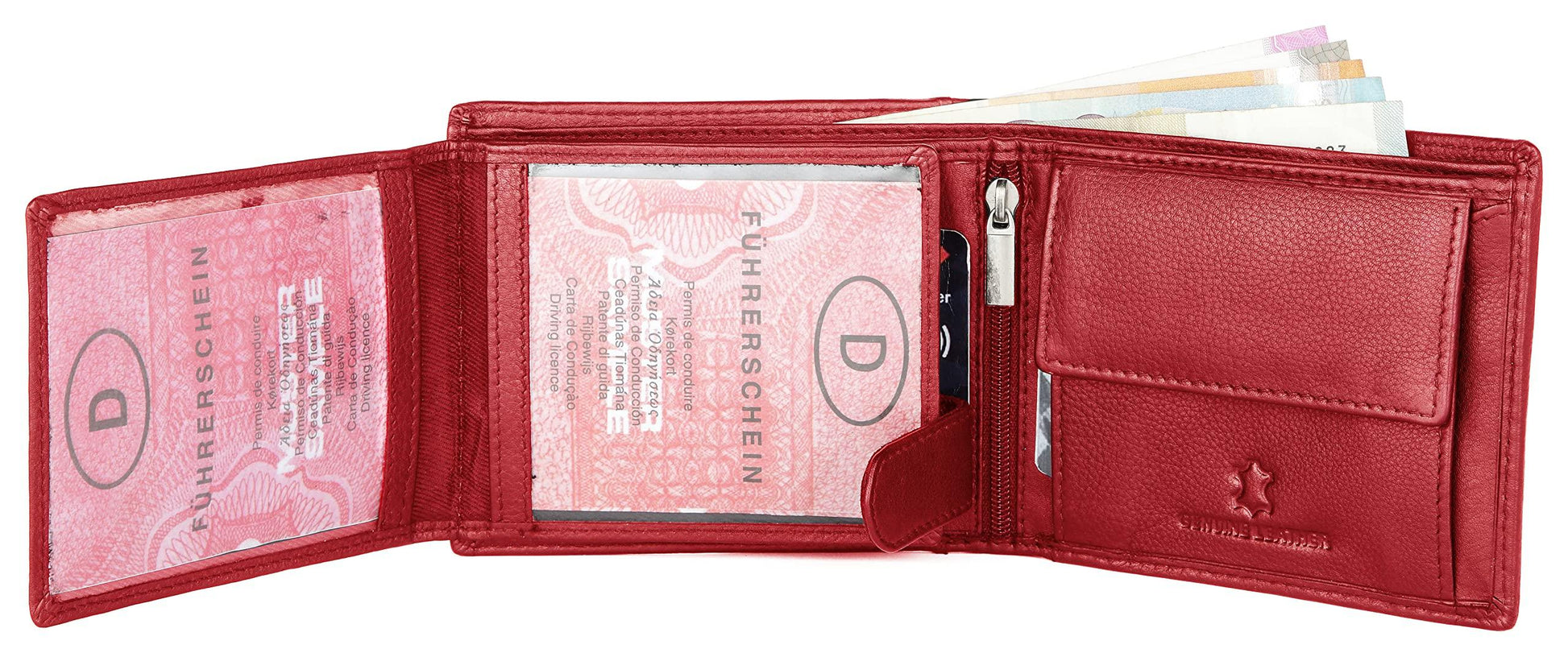 CHARLES RFID Protected Leather Wallet for Men - WILDHORN
