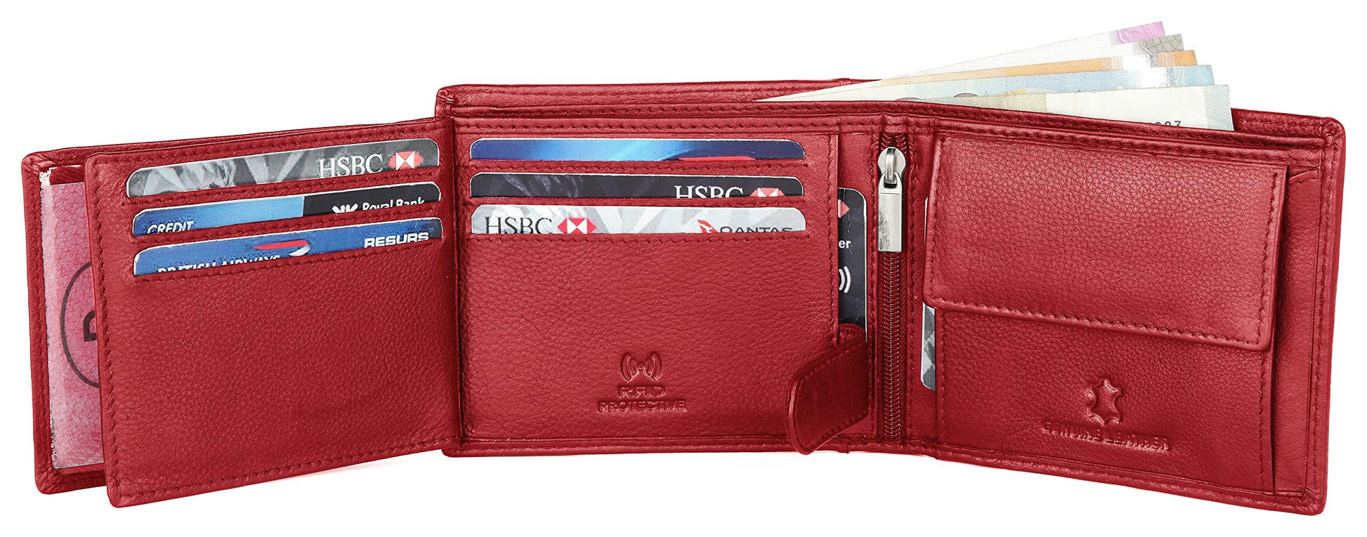 CHARLES RFID Protected Leather Wallet for Men - WILDHORN