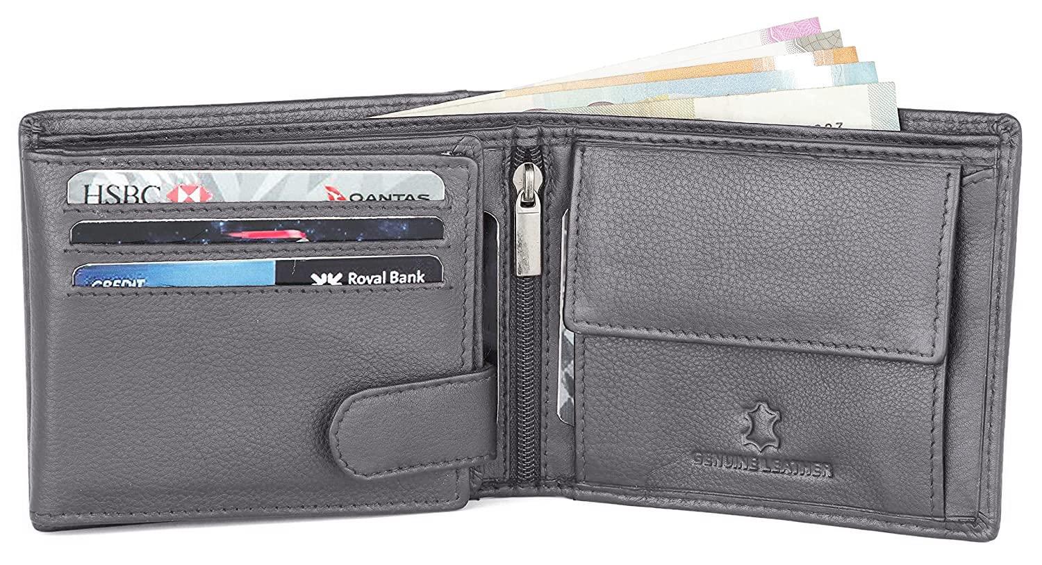 CHARLES RFID Protected Leather Wallet for Men - WILDHORN