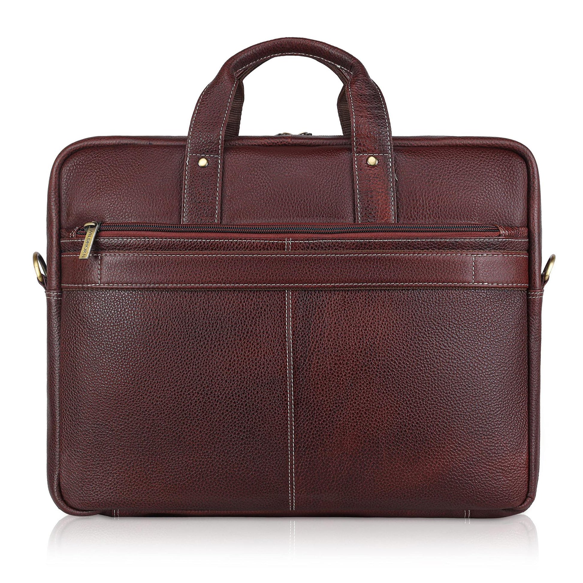 CHESTER Leather Laptop Messenger Bag for Men - WILDHORN