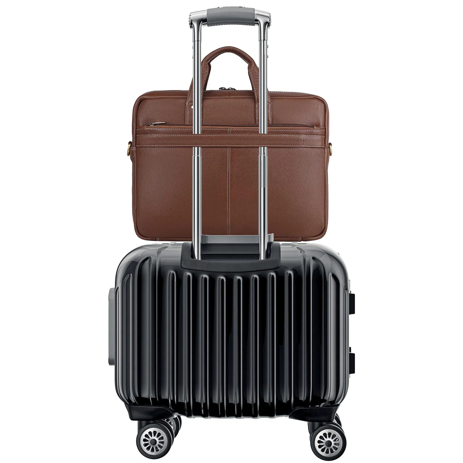 CHESTER Leather Laptop Messenger Bag for Men - WILDHORN