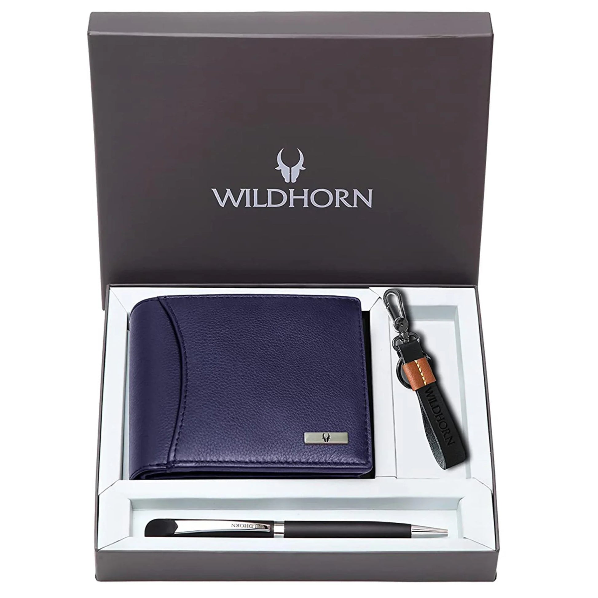 CORDOVA Leather Wallet, Keychain & Pen Gift Hamper for Men - WILDHORN