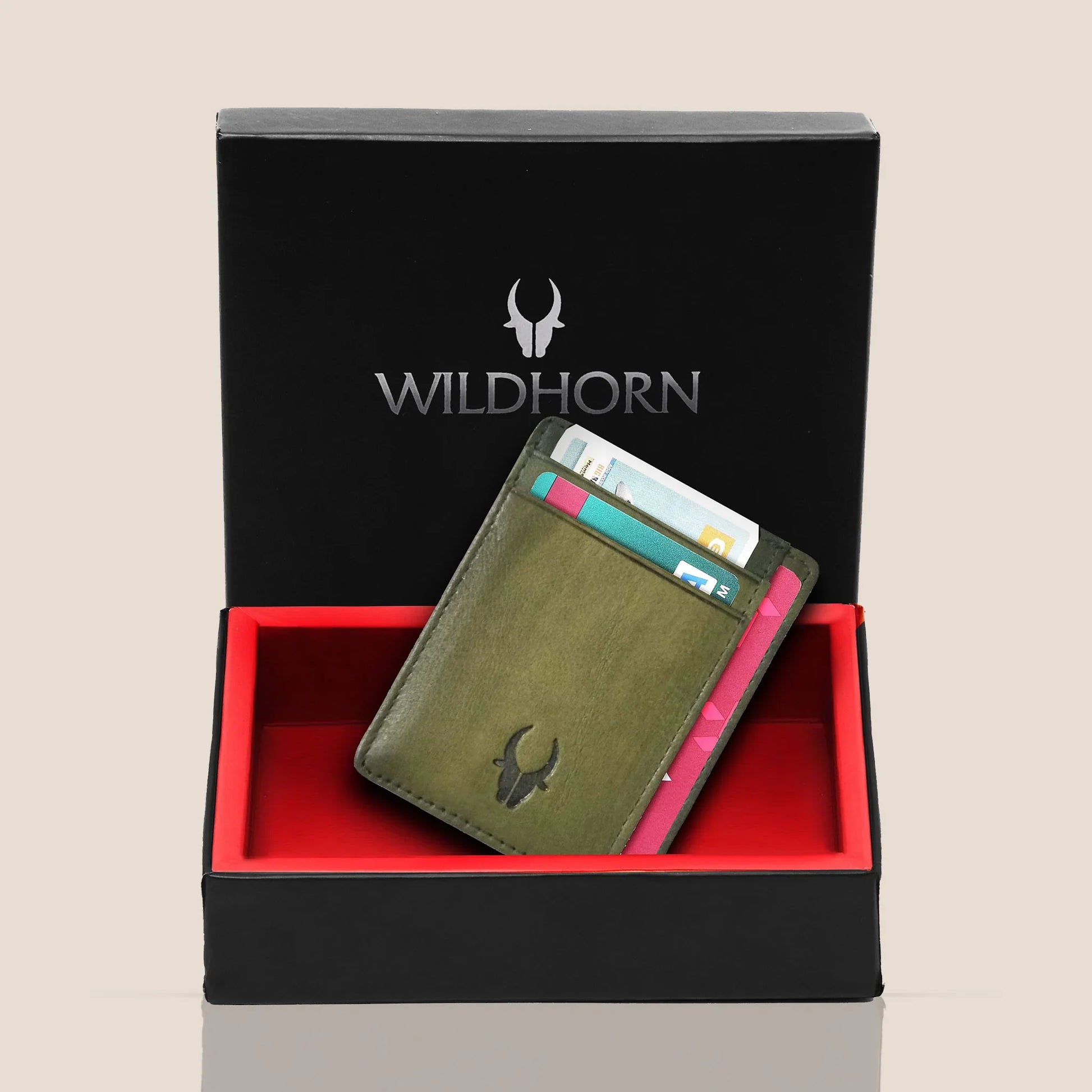DALLAS RFID Protected Leather Card Holder for Men - WILDHORN