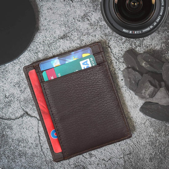 DALLAS RFID Protected Leather Card Holder for Men - WILDHORN