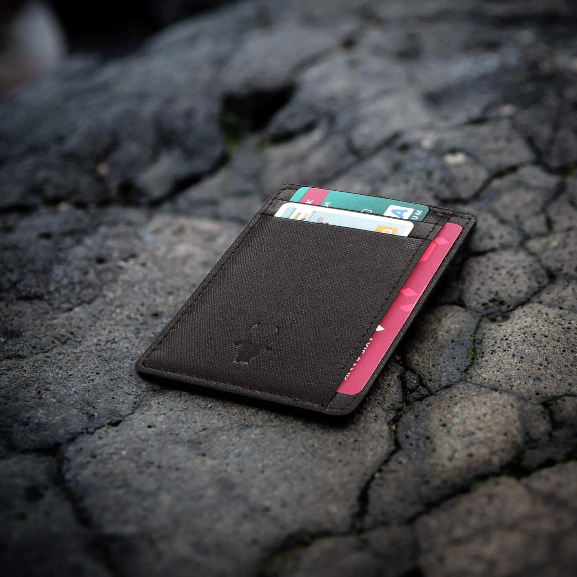 DALLAS RFID Protected Leather Card Holder for Men - WILDHORN