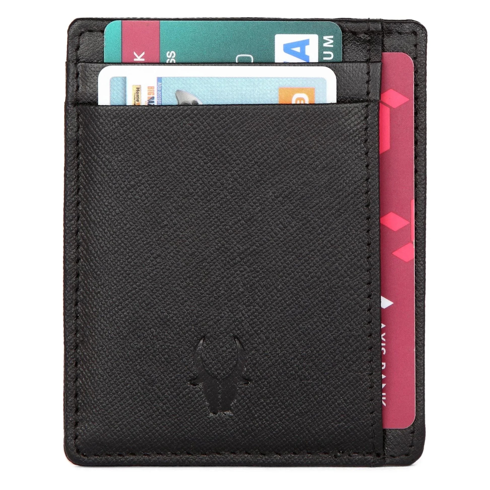 DALLAS RFID Protected Leather Card Holder for Men - WILDHORN