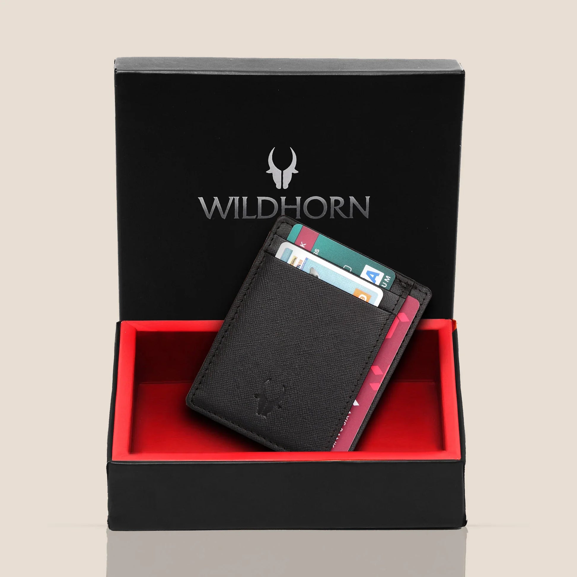 DALLAS RFID Protected Leather Card Holder for Men - WILDHORN