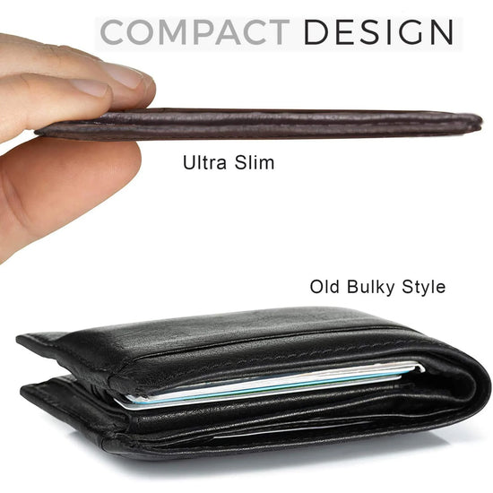 DALLAS RFID Protected Leather Card Holder for Men - WILDHORN