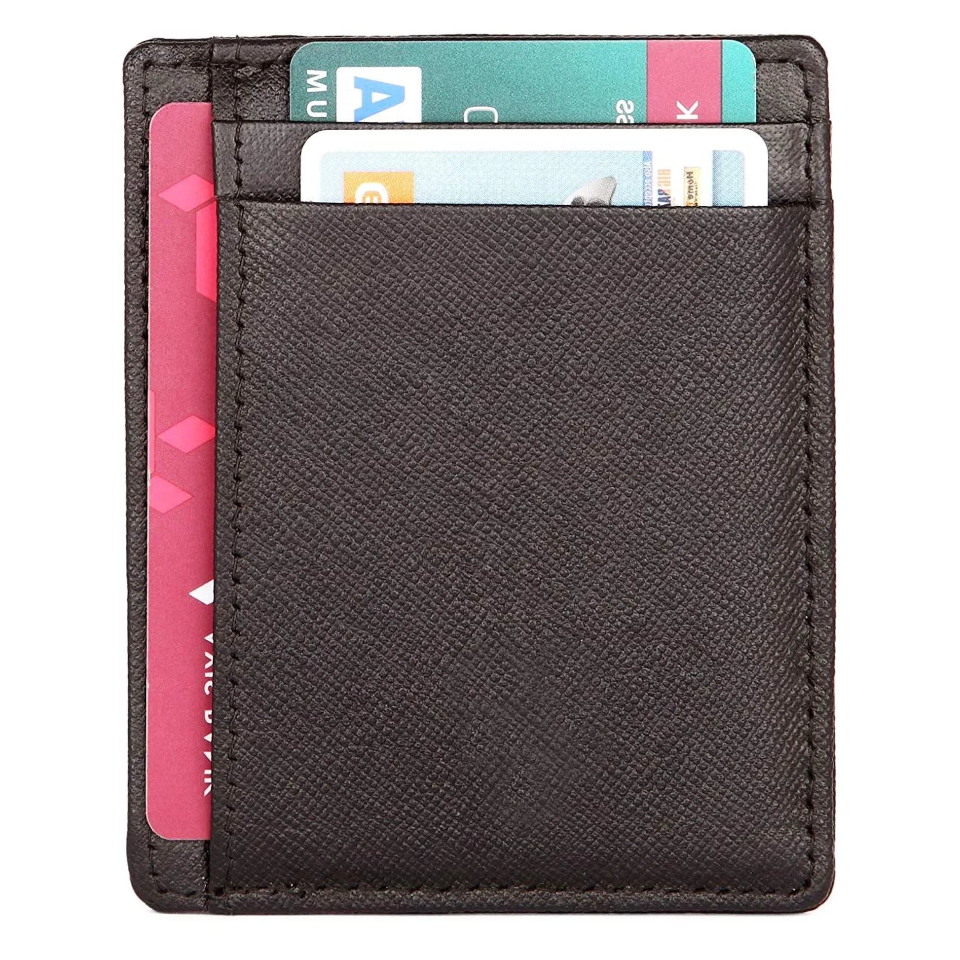 DALLAS RFID Protected Leather Card Holder for Men - WILDHORN