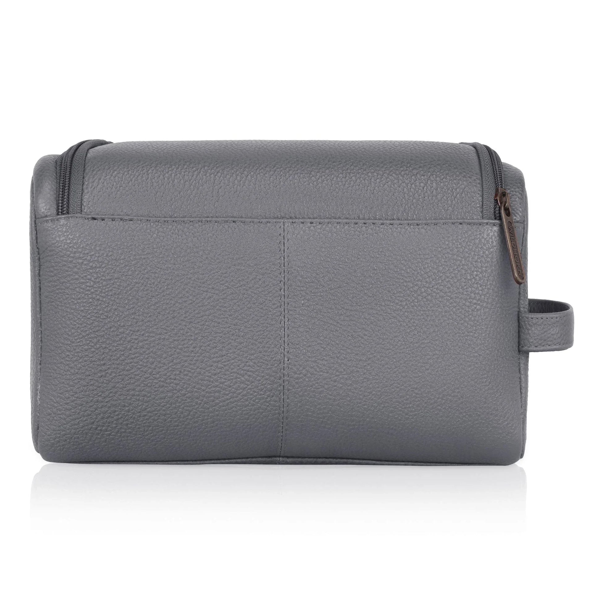 DELTA Leather Toiletry Bag For Men & Women - WILDHORN