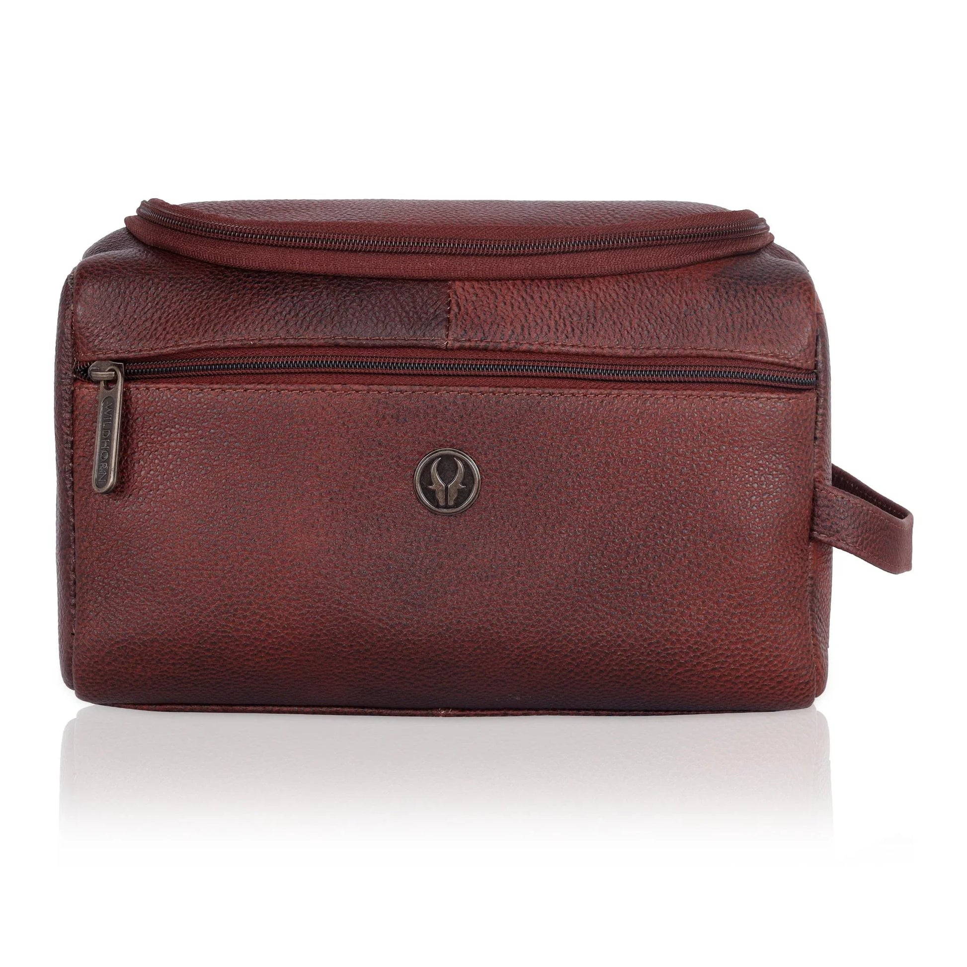 DELTA Leather Toiletry Bag For Men & Women - WILDHORN