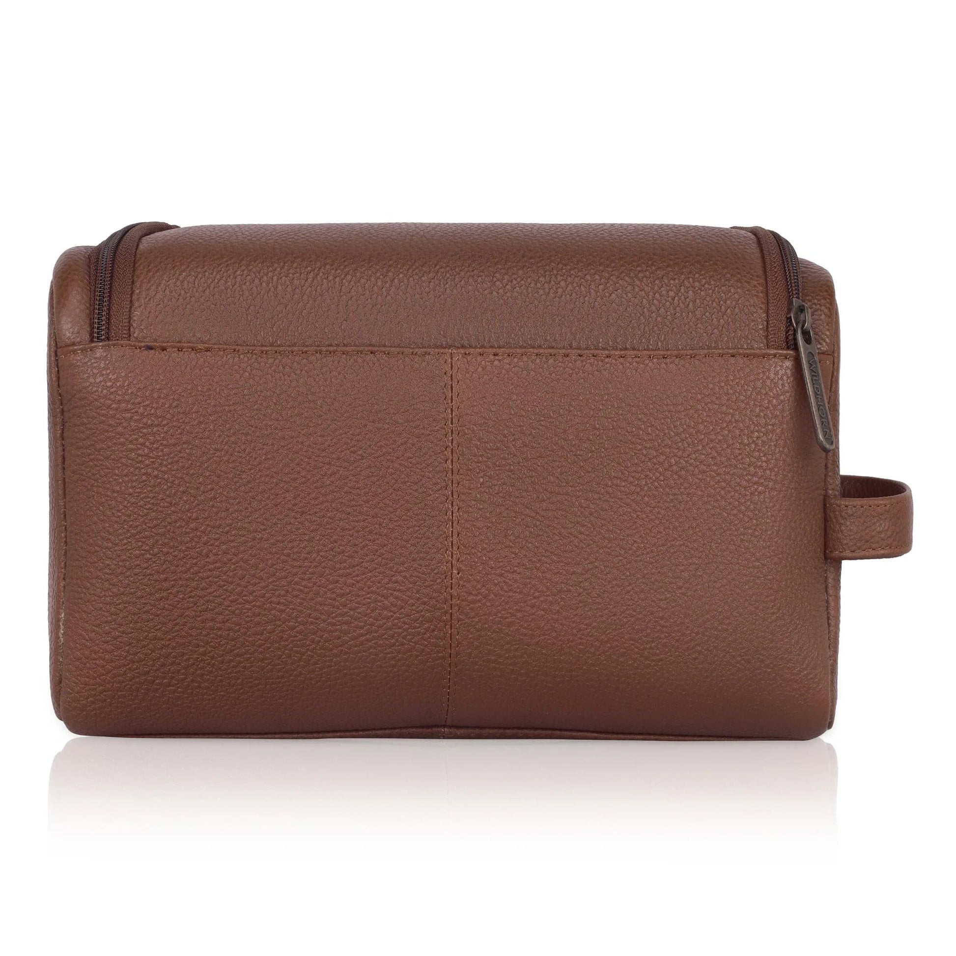 DELTA Leather Toiletry Bag For Men & Women - WILDHORN