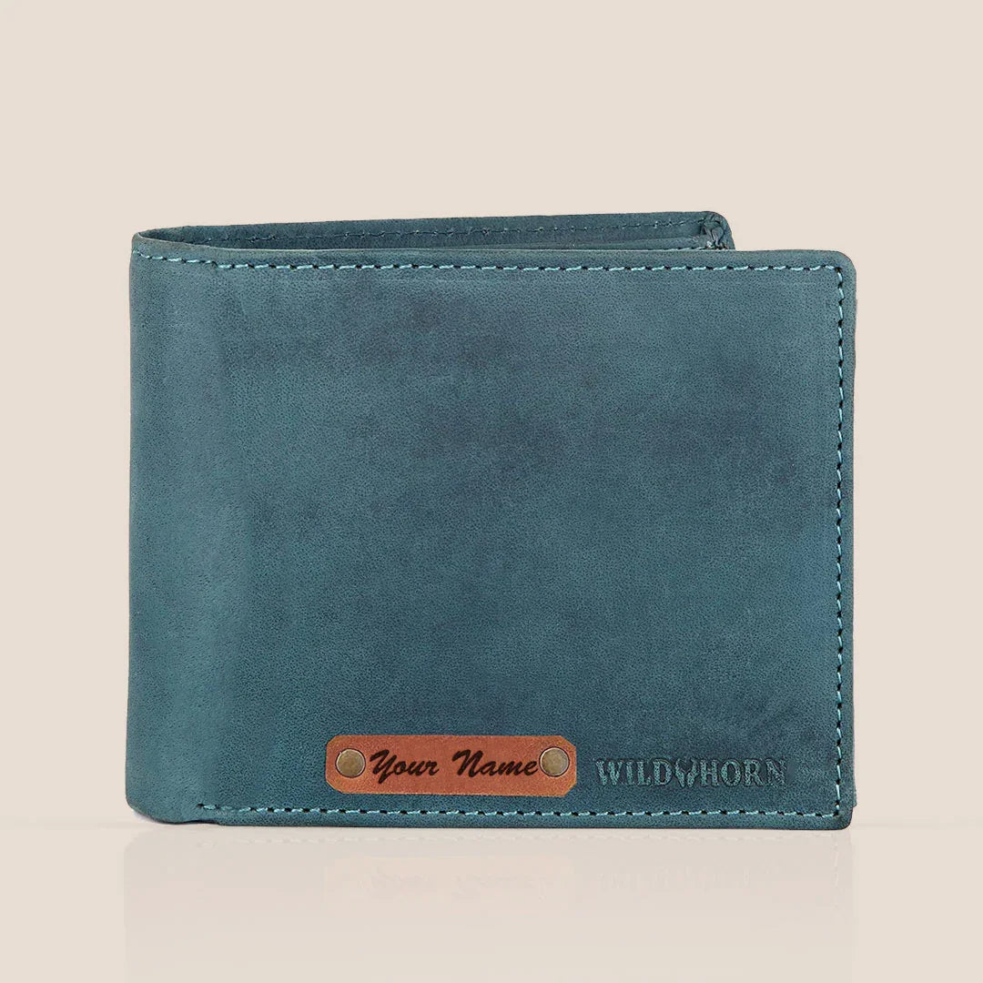 DENVER Personalized Leather Wallet for Men - WILDHORN