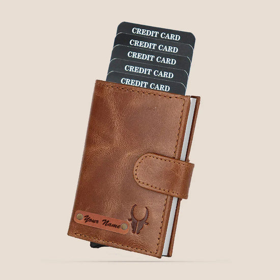 DENVER Personalized Leather Wallet for Men - WILDHORN