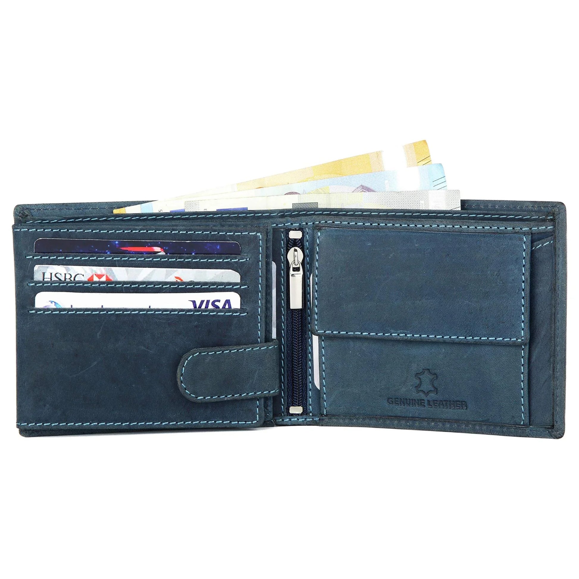 DENVER Personalized Leather Wallet for Men - WILDHORN