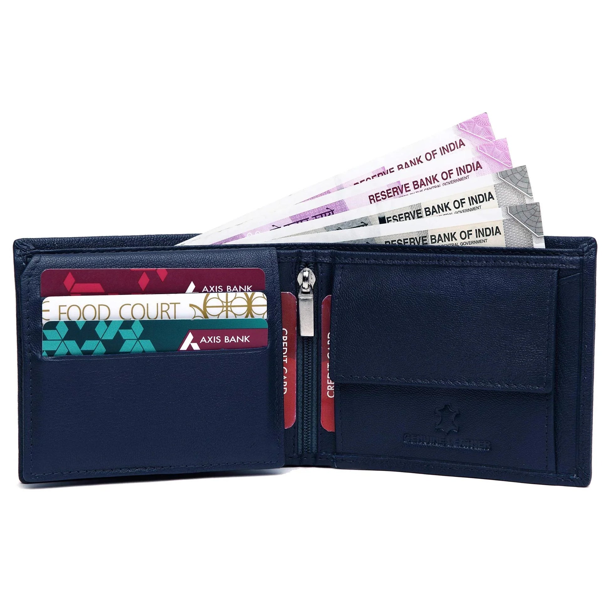DENVER Personalized Leather Wallet for Men - WILDHORN