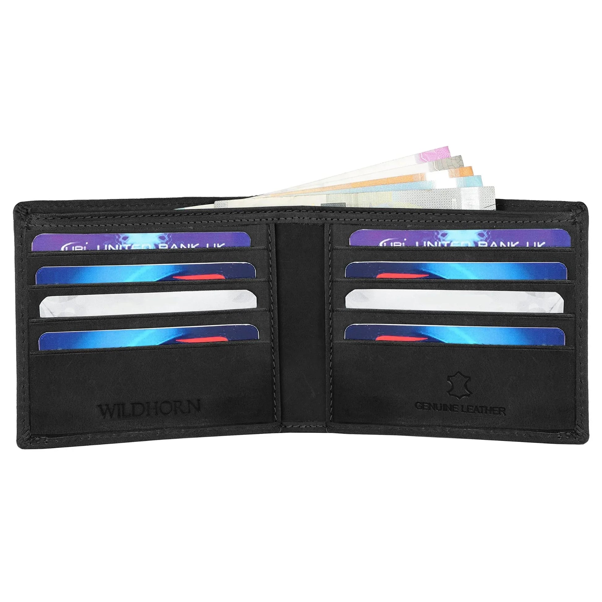 DEXTER RFID Protected Leather Wallet for Men - WILDHORN