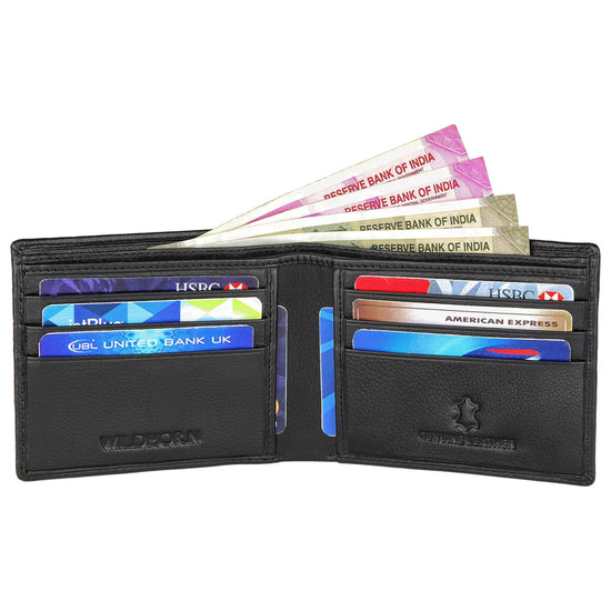 DEXTER RFID Protected Leather Wallet for Men - WILDHORN