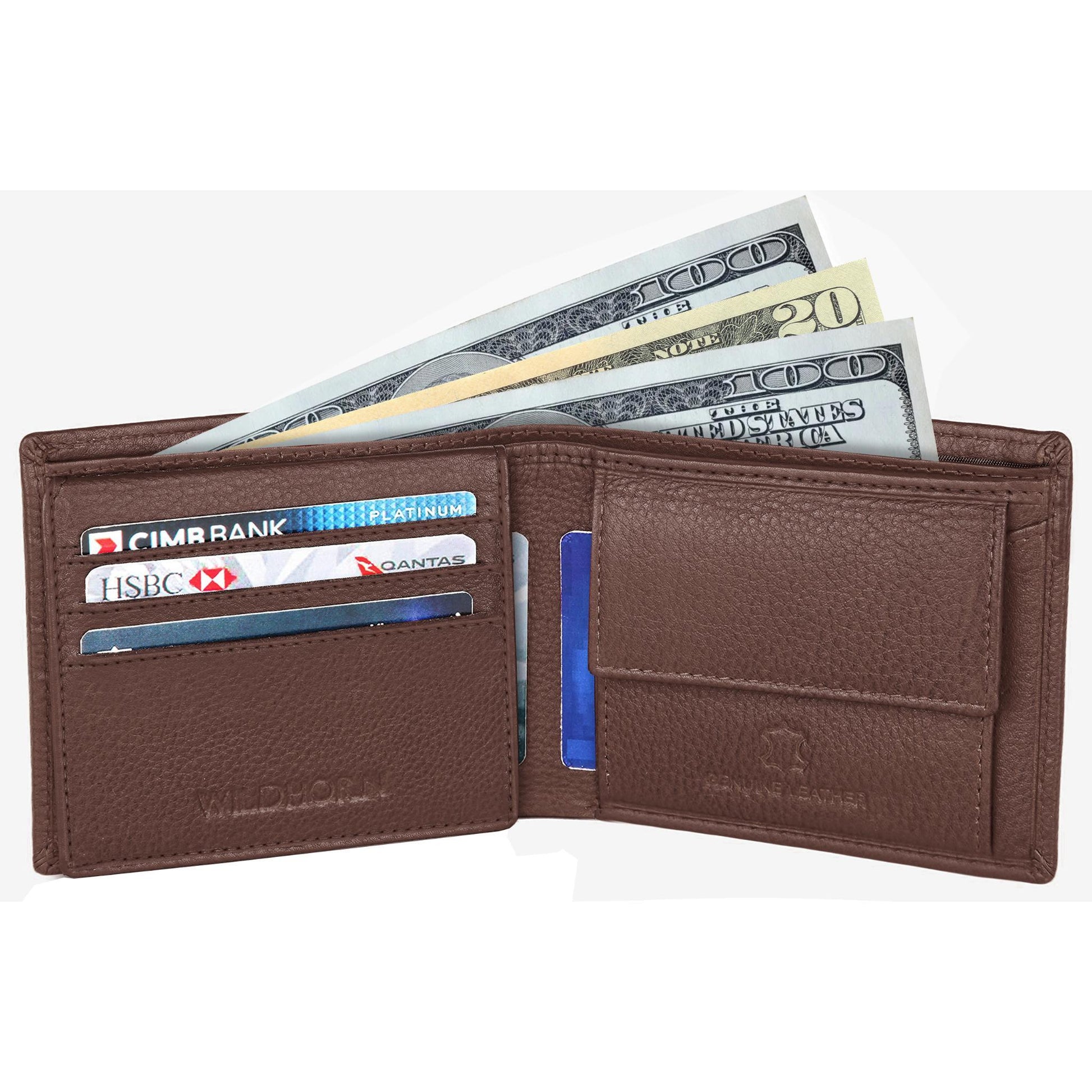 DIEGO RFID Protected Leather Wallet for Men - WILDHORN
