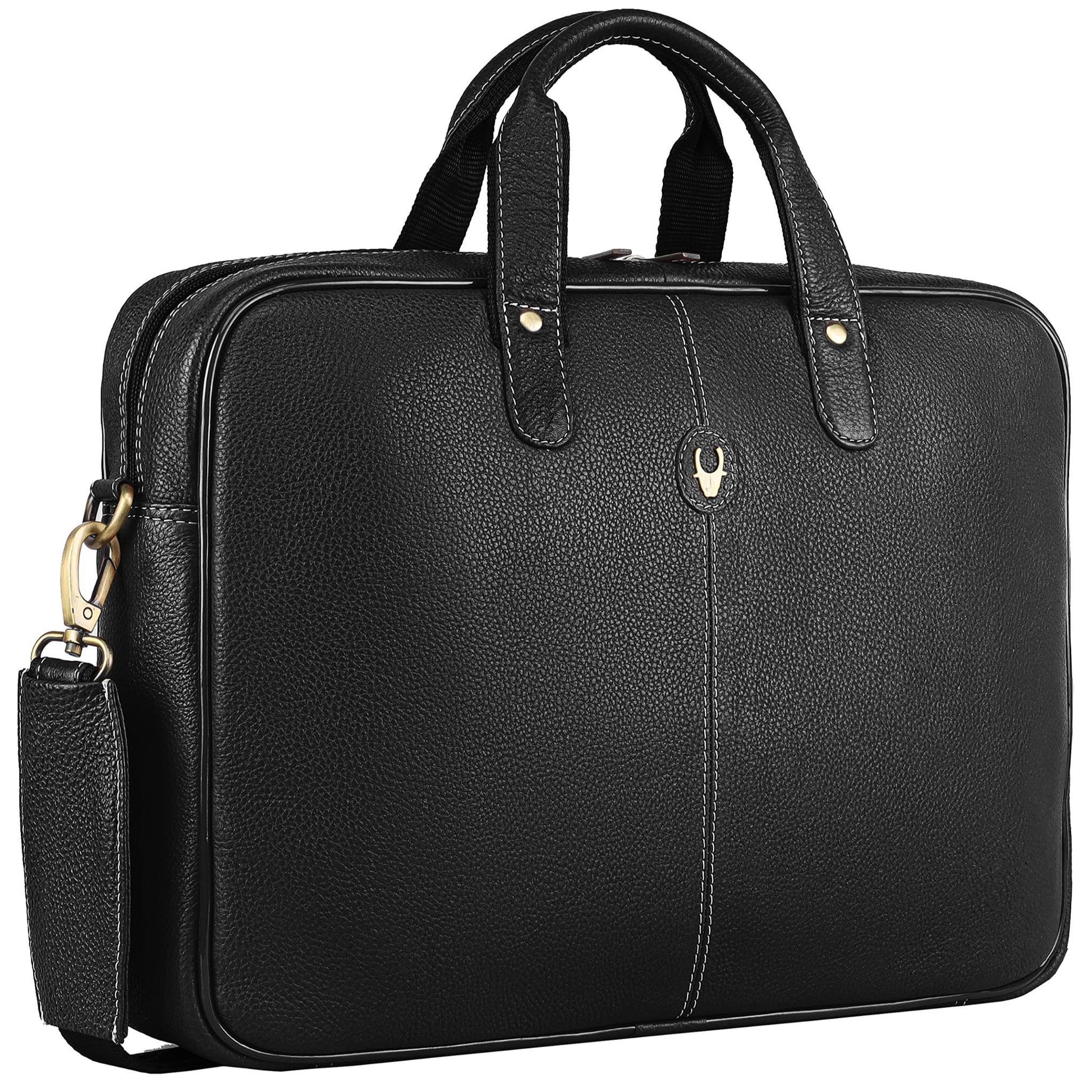 DORCHESTER Leather Laptop Messenger Bag for Men - WILDHORN
