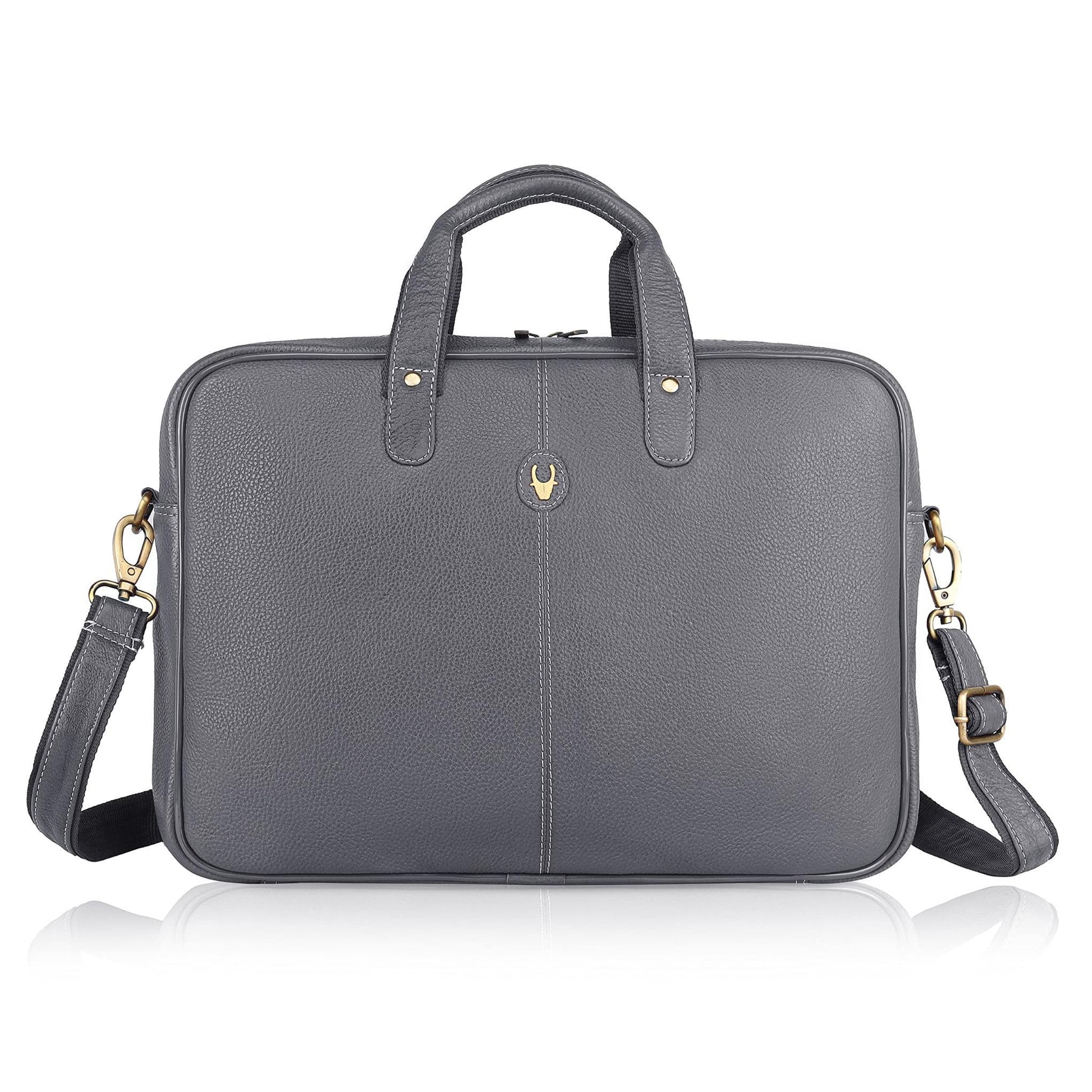 DORCHESTER Leather Laptop Messenger Bag for Men - WILDHORN
