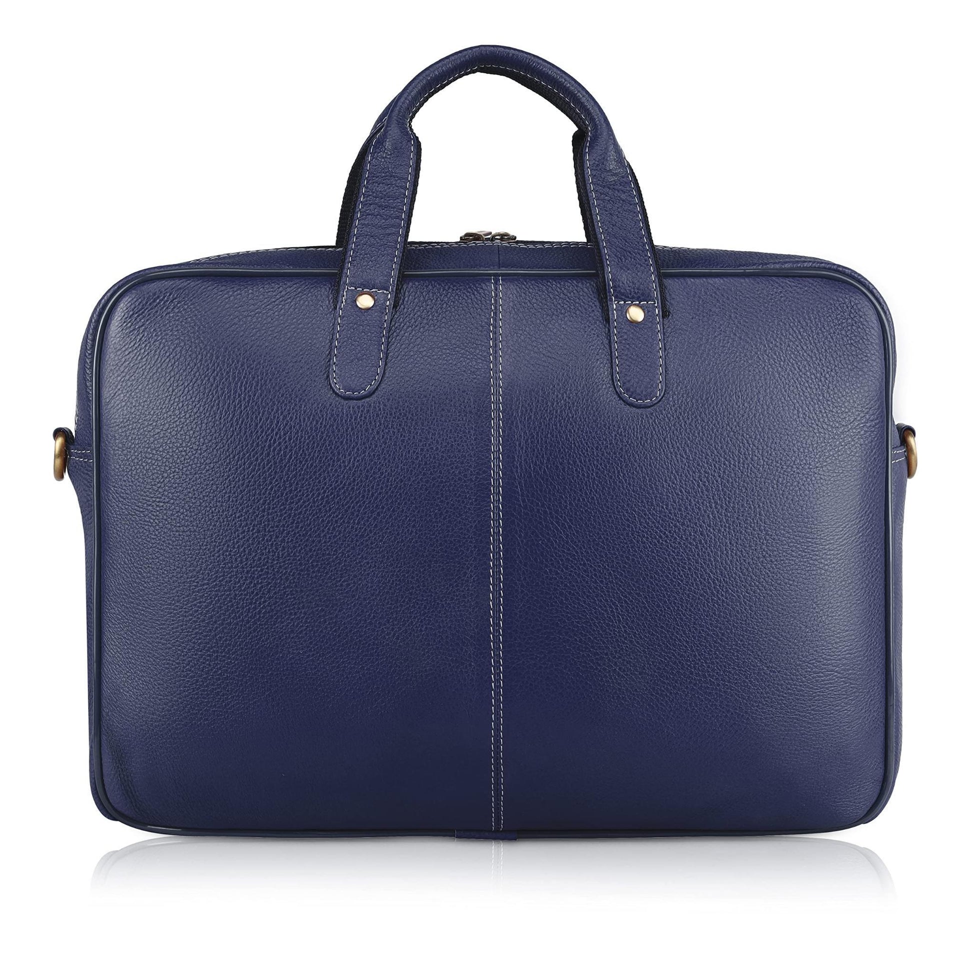 DORCHESTER Leather Laptop Messenger Bag for Men - WILDHORN