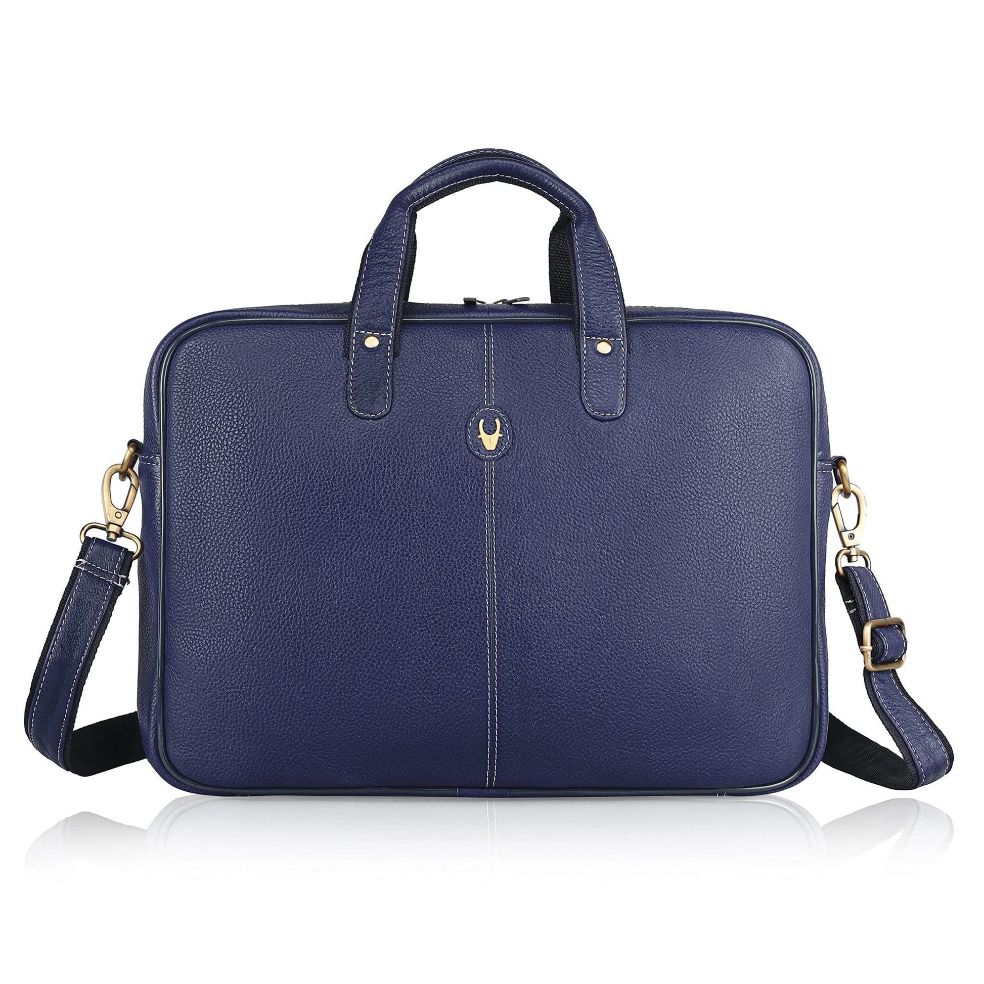 DORCHESTER Leather Laptop Messenger Bag for Men - WILDHORN