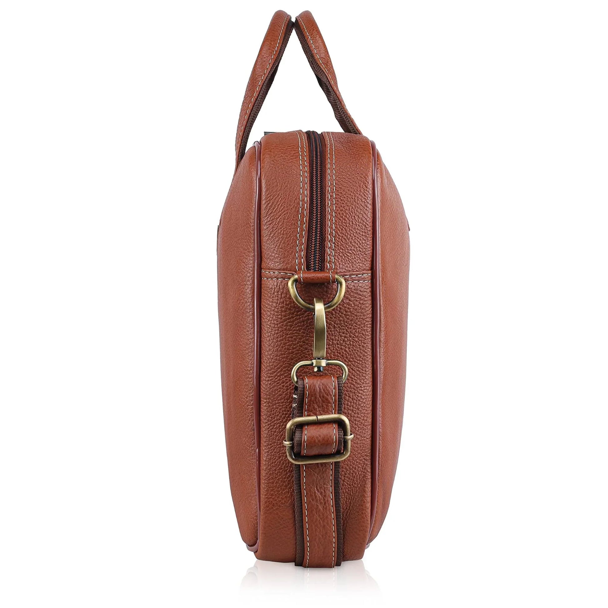 DORCHESTER Leather Laptop Messenger Bag for Men - WILDHORN
