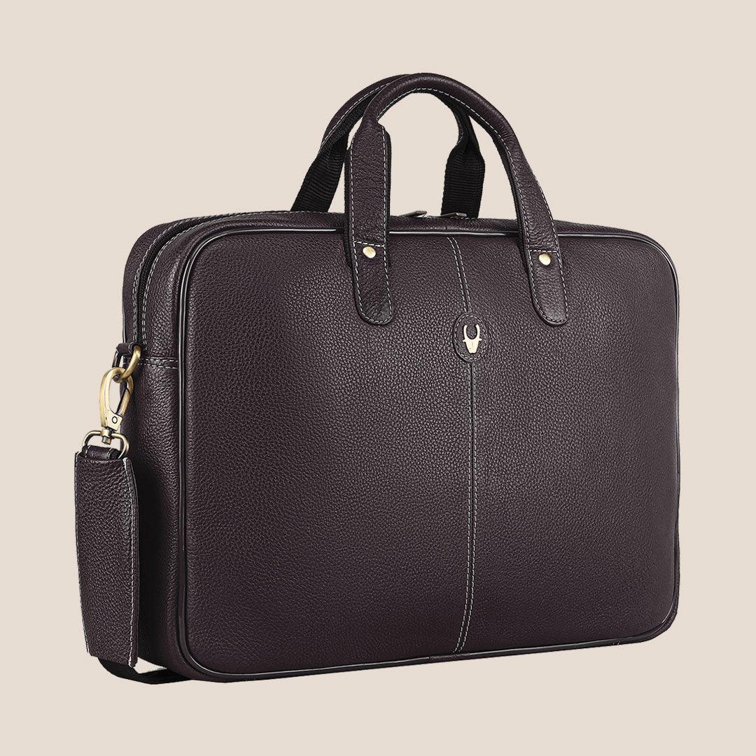 DORCHESTER Leather Laptop Messenger Bag for Men - WILDHORN