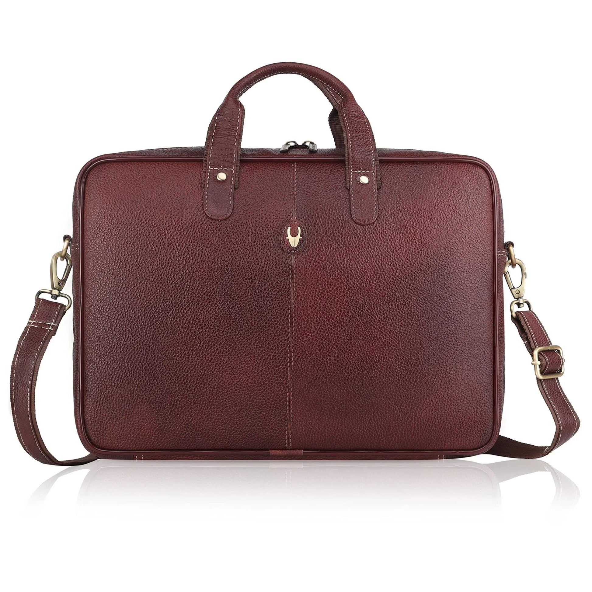 DORCHESTER Leather Laptop Messenger Bag for Men - WILDHORN