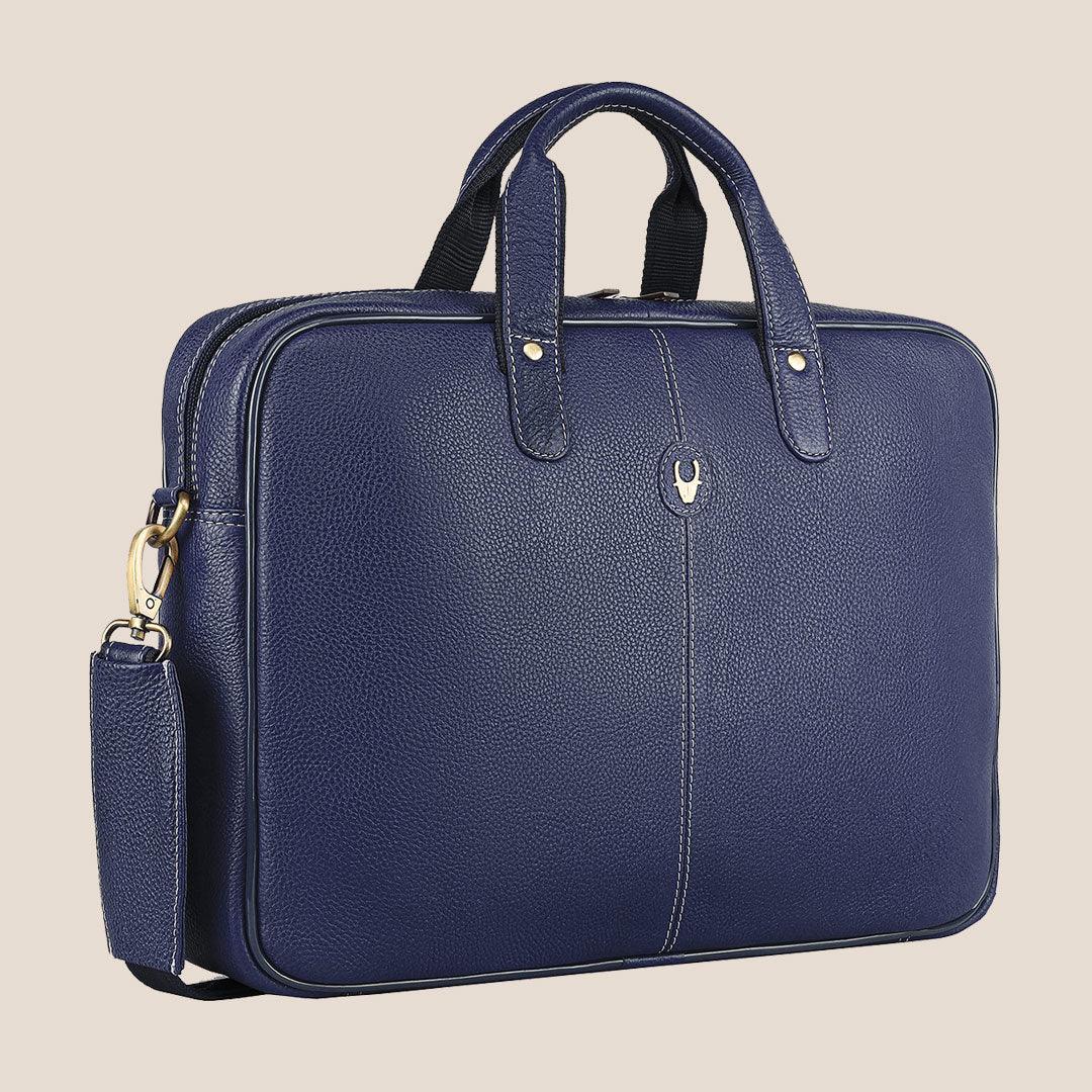 DORCHESTER Leather Laptop Messenger Bag for Men - WILDHORN