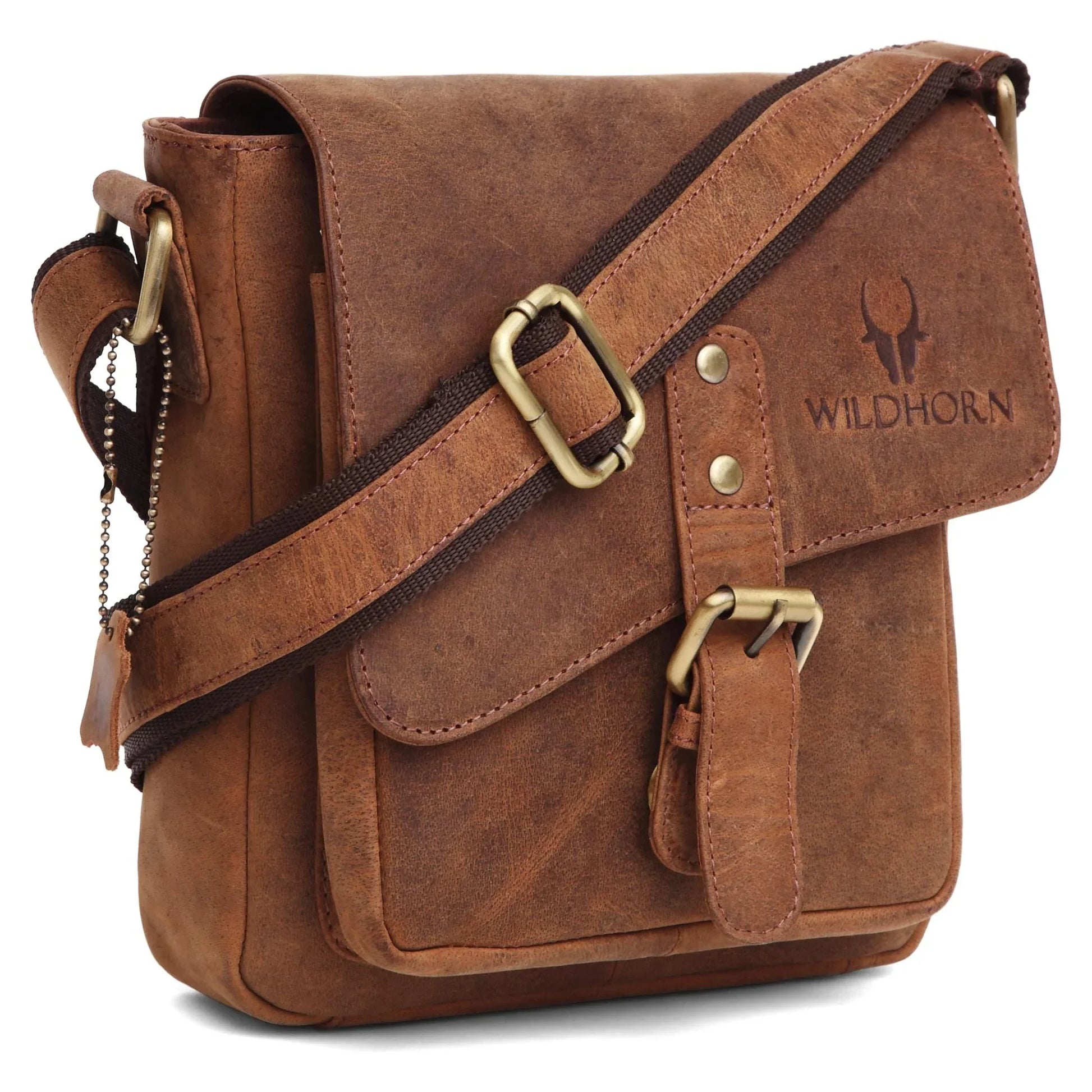 DOVER Leather Sling Bag for Men - WILDHORN