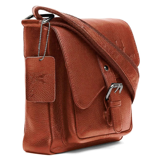 DOVER Leather Sling Bag for Men - WILDHORN