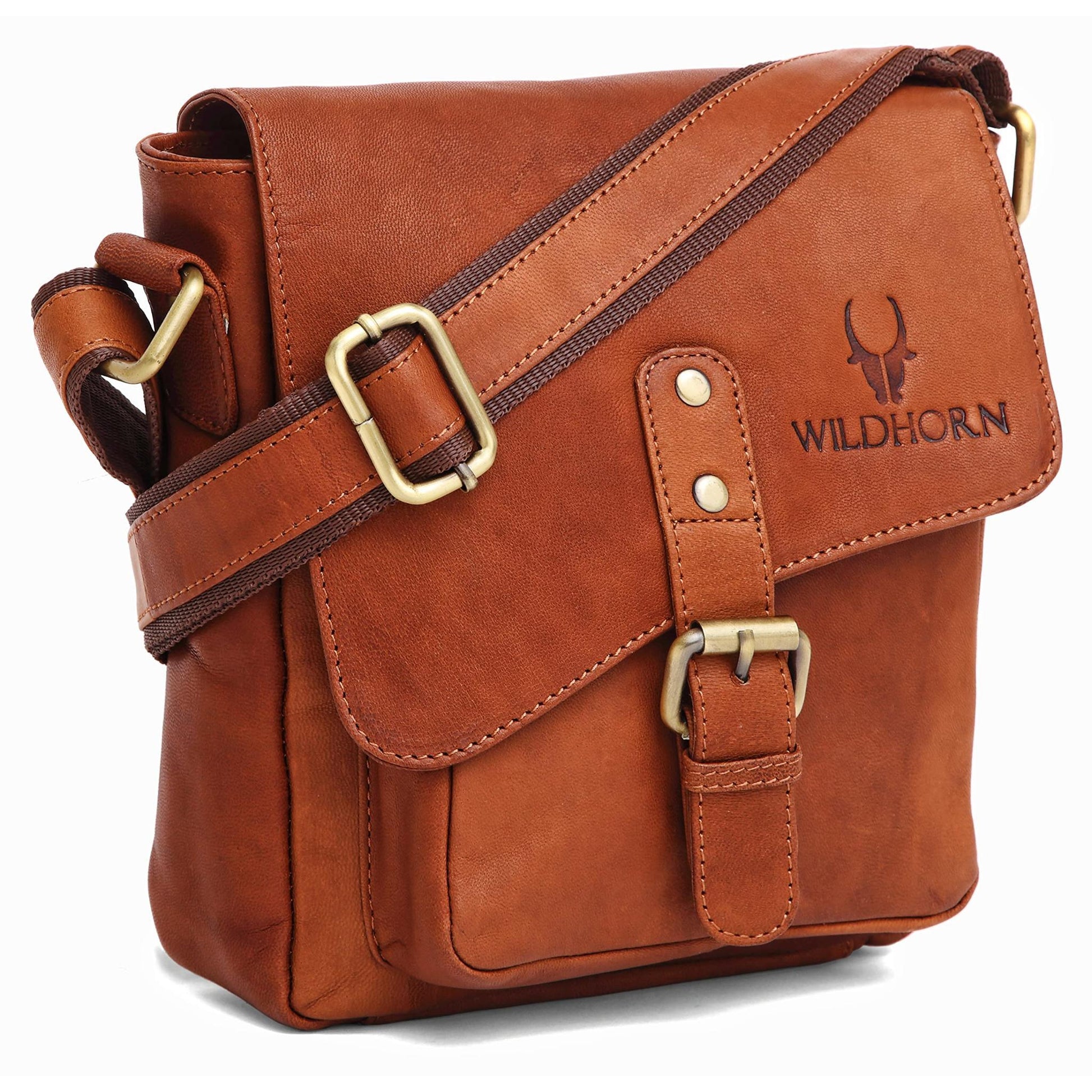 DOVER Leather Sling Bag for Men - WILDHORN