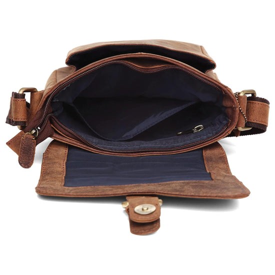 DOVER Leather Sling Bag for Men - WILDHORN