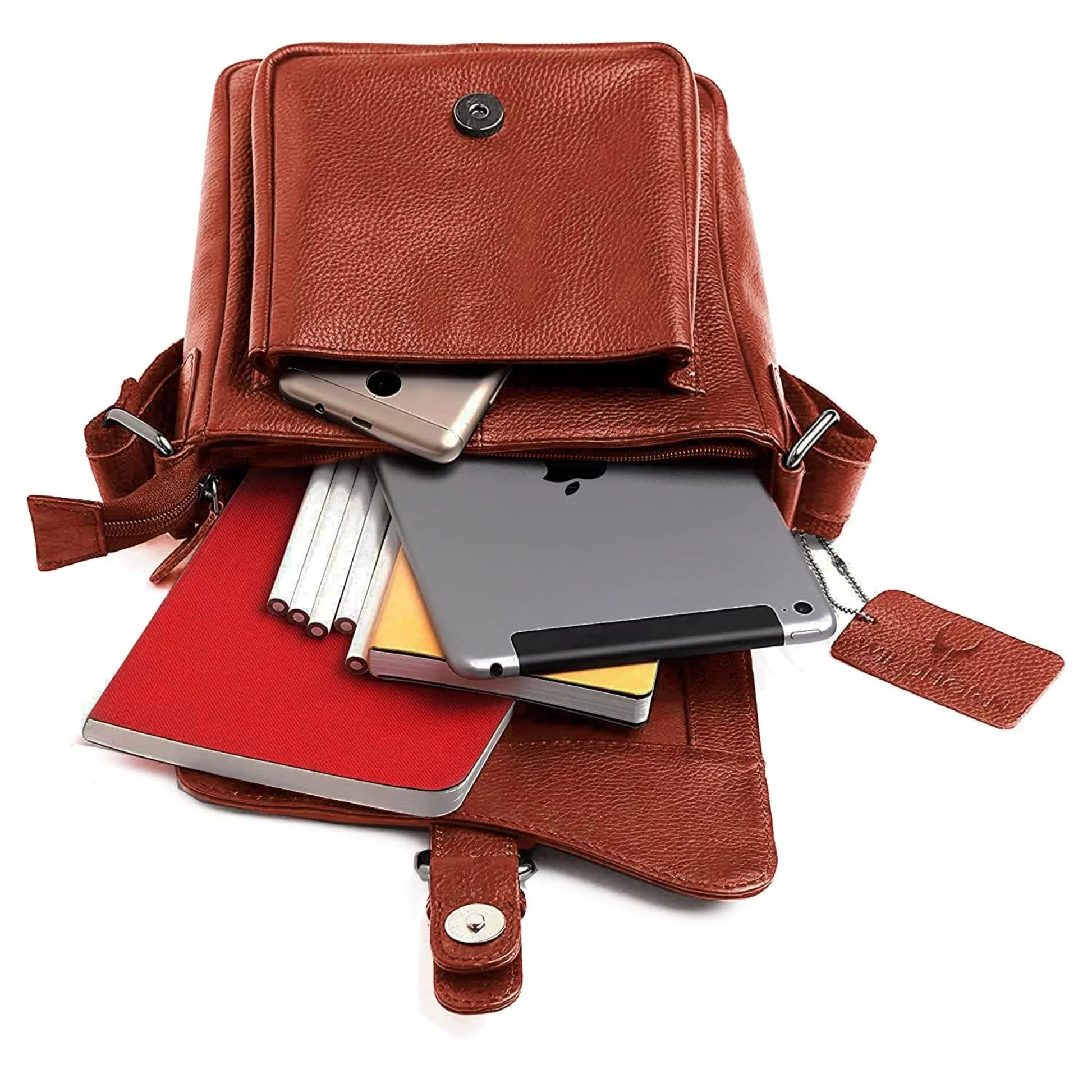 DOVER Leather Sling Bag for Men - WILDHORN