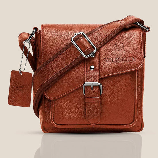 DOVER Leather Sling Bag for Men - WILDHORN
