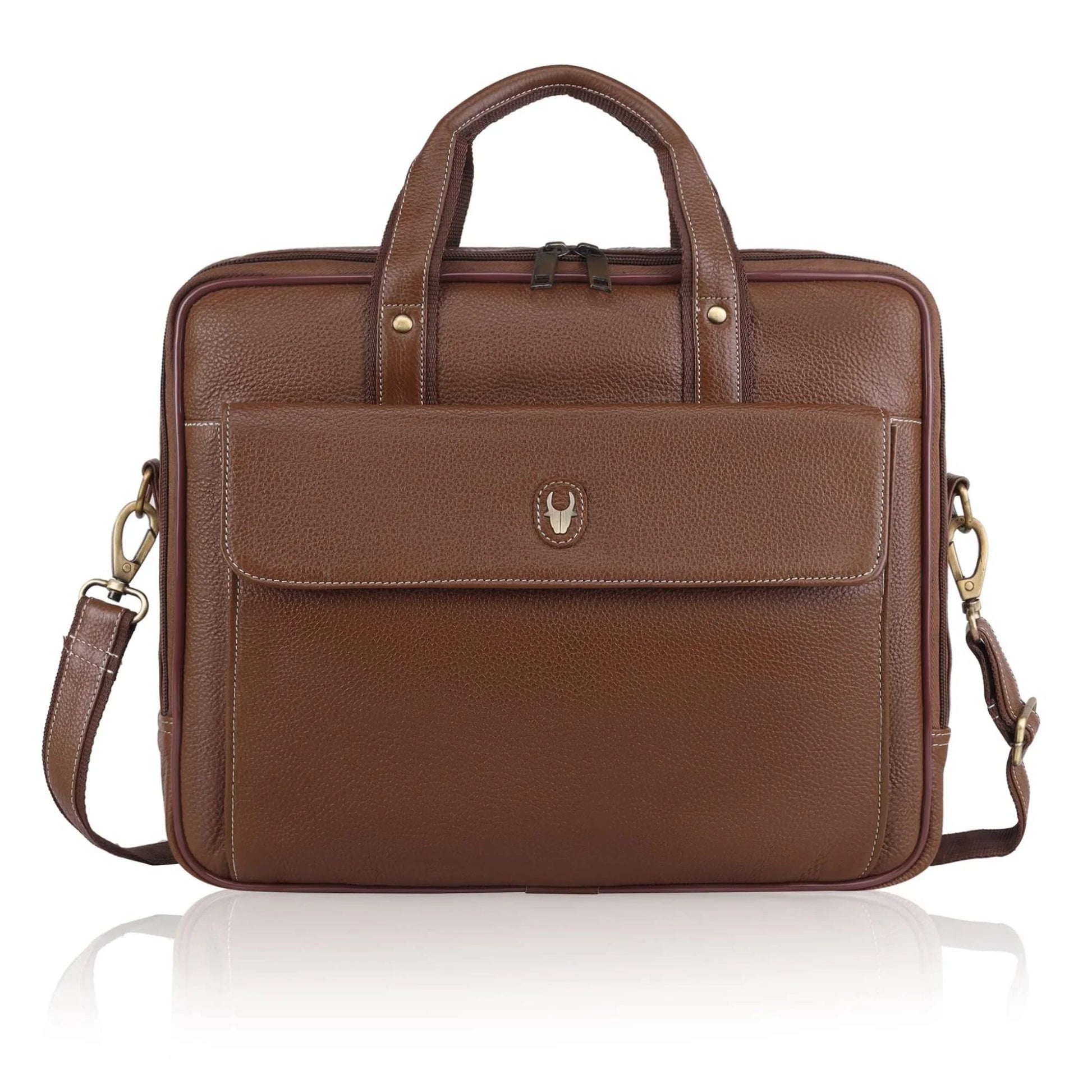 DUCORIUM Leather Laptop Messenger Bag for Men - WILDHORN