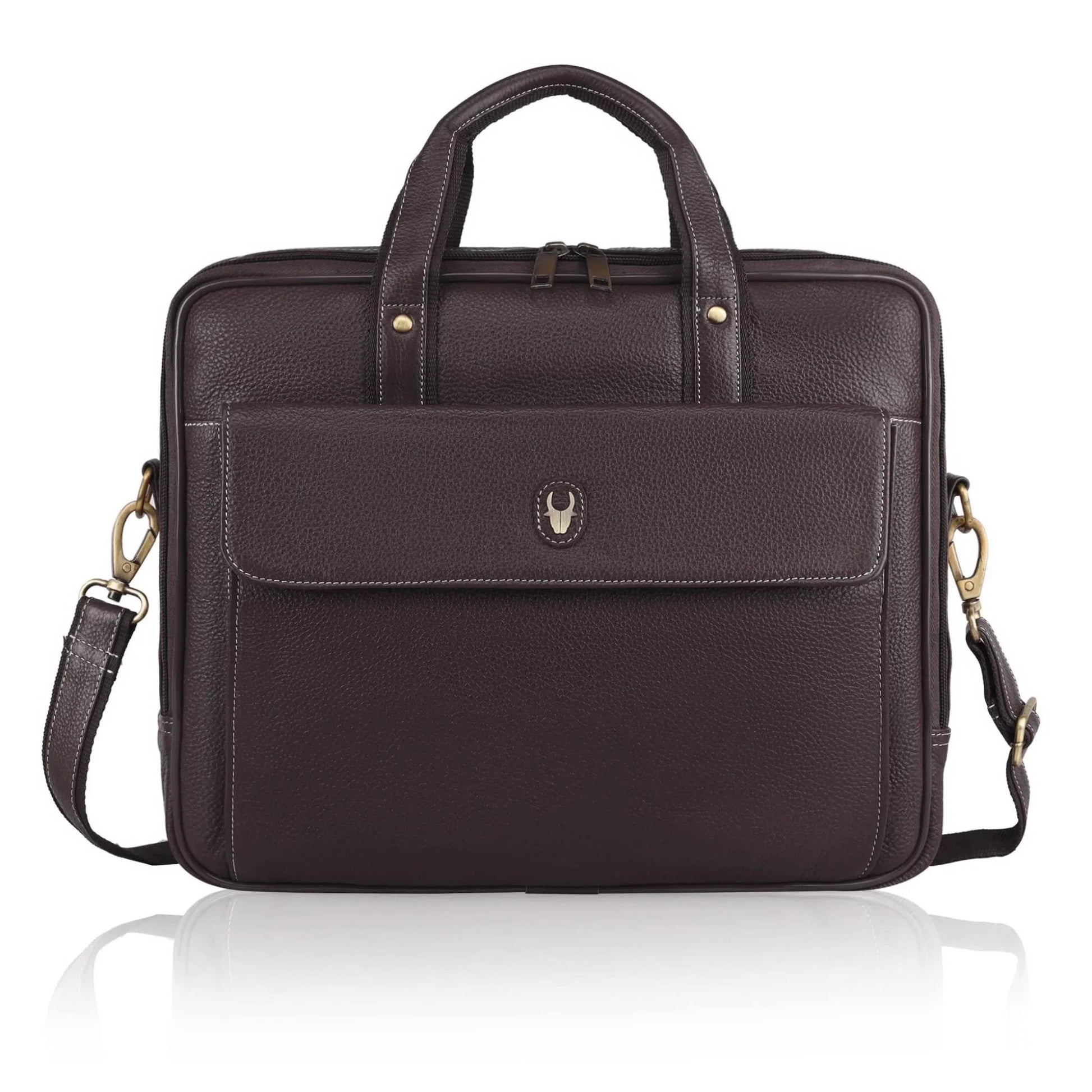 DUCORIUM Leather Laptop Messenger Bag for Men - WILDHORN