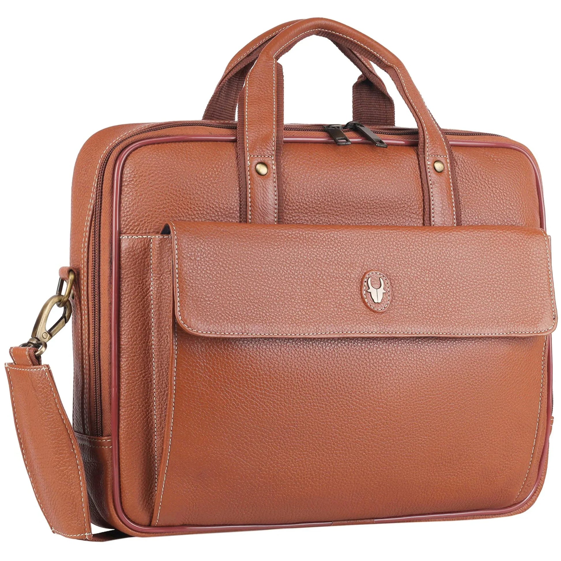 DUCORIUM Leather Laptop Messenger Bag for Men - WILDHORN