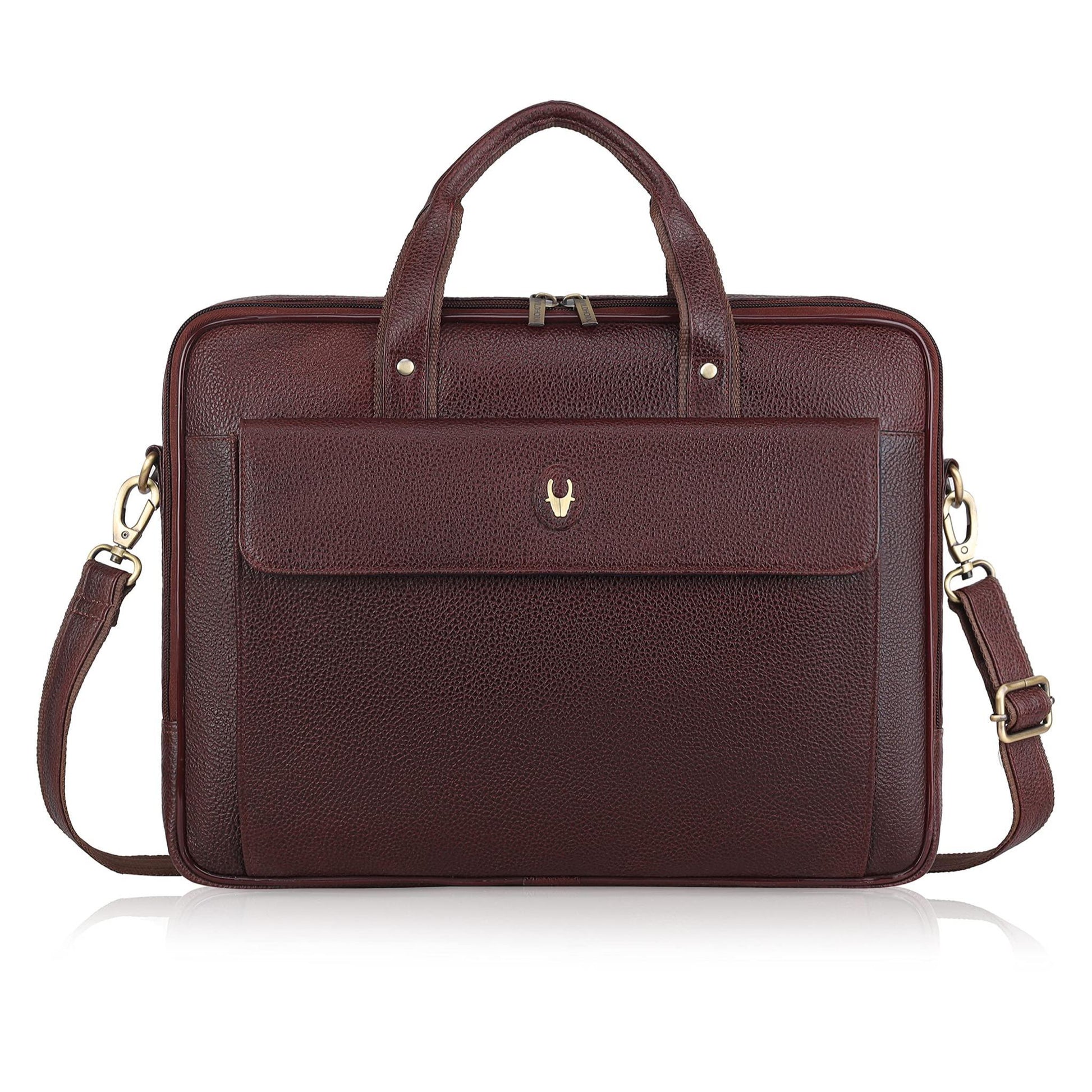 DUCORIUM Leather Laptop Messenger Bag for Men - WILDHORN