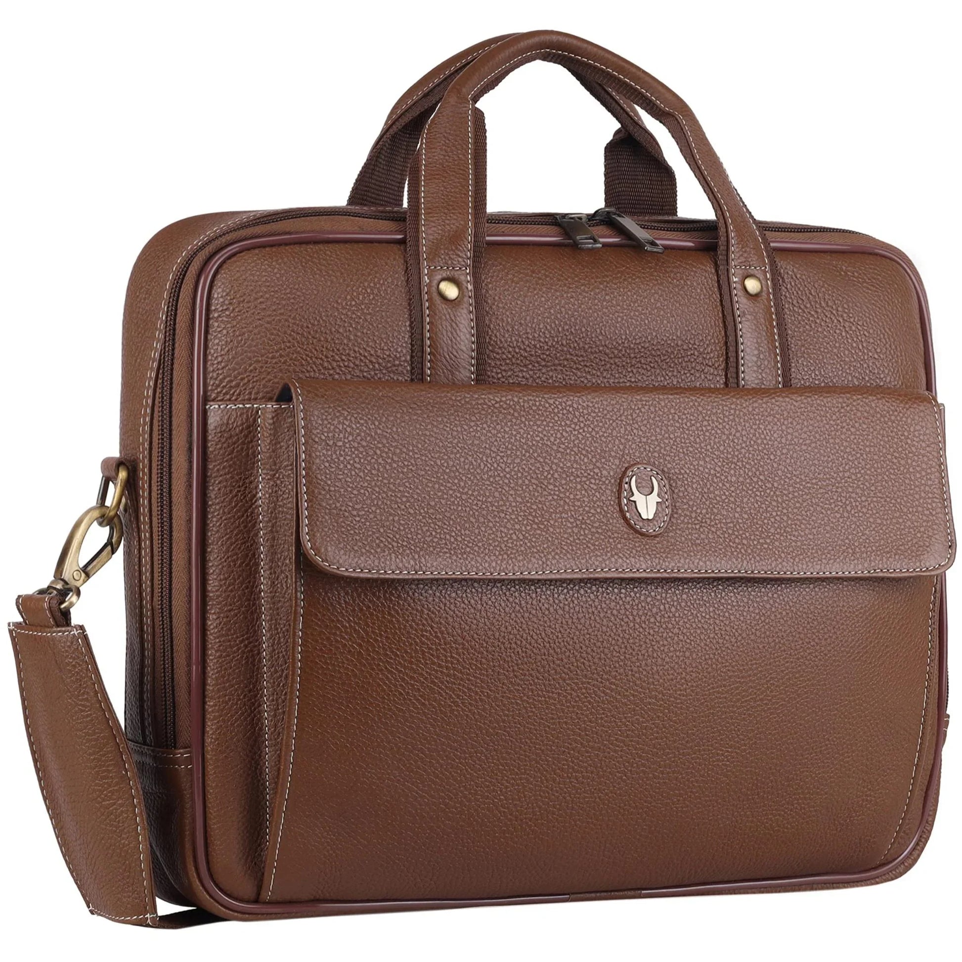 DUCORIUM Leather Laptop Messenger Bag for Men - WILDHORN
