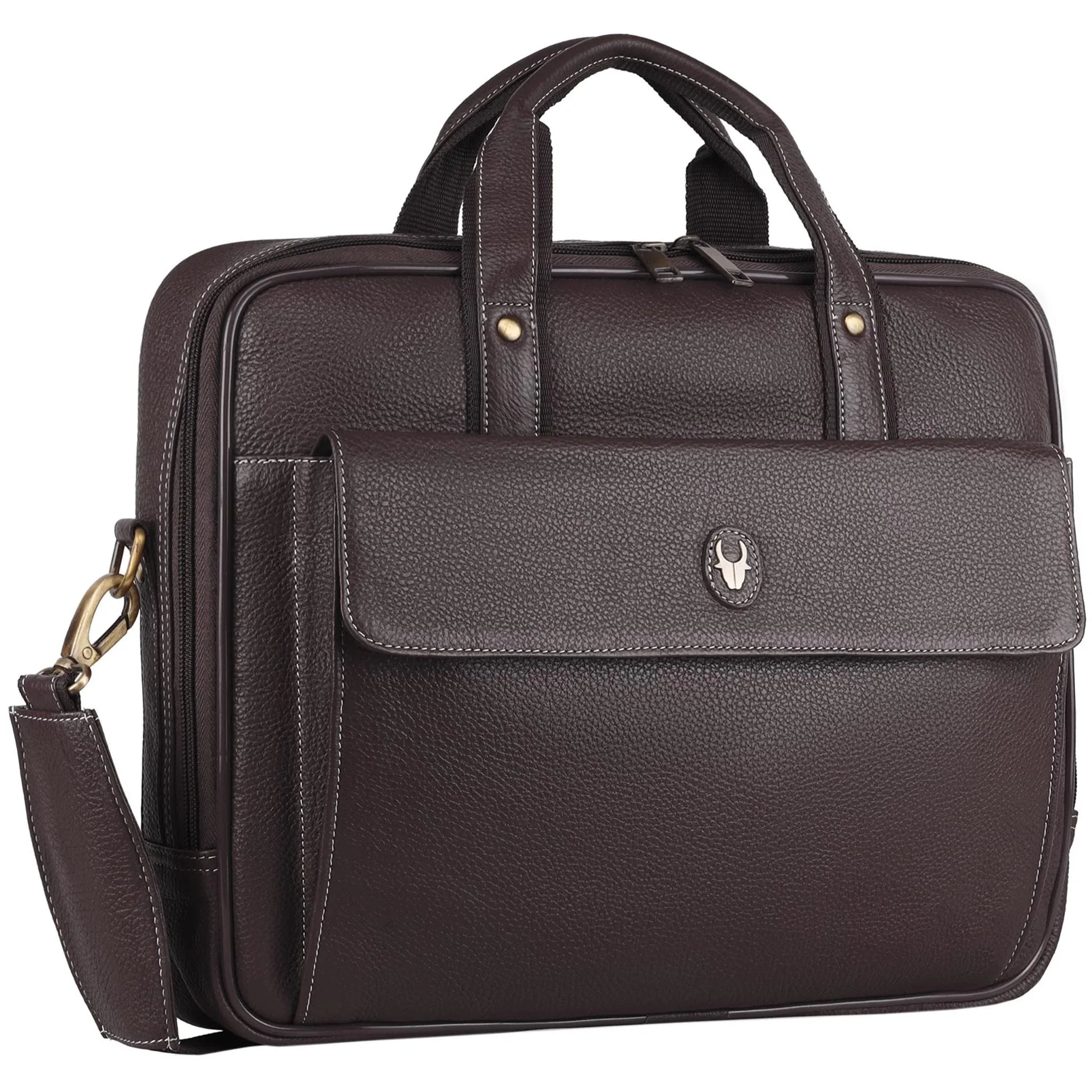 DUCORIUM Leather Laptop Messenger Bag for Men - WILDHORN