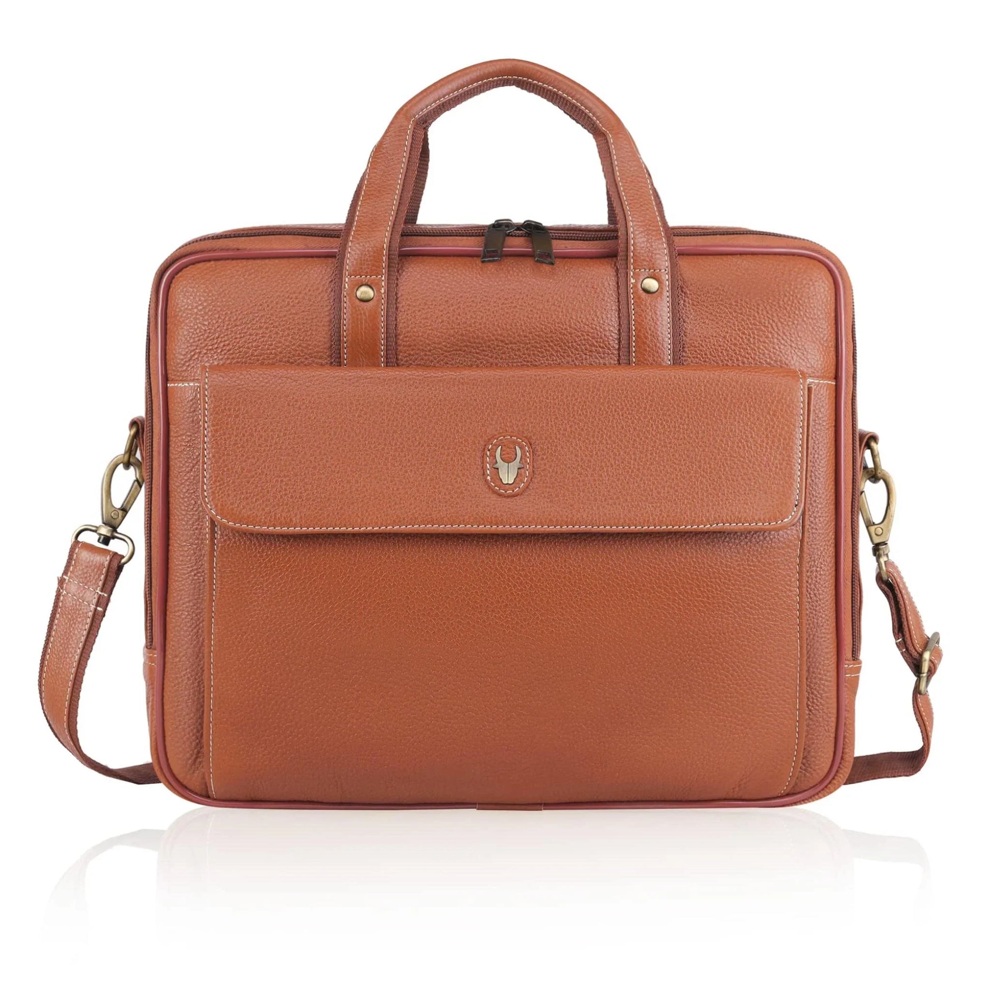 DUCORIUM Leather Laptop Messenger Bag for Men - WILDHORN